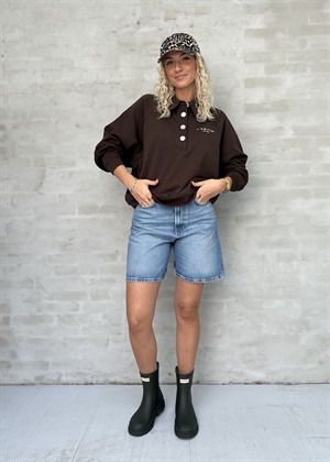 Logo polo sweat Mocca HAUTE L\'AMITIÈ